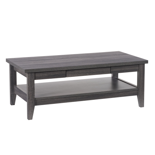 CorLiving LHW-710-C Hollywood DarkGrey Coffee Table with Drawers