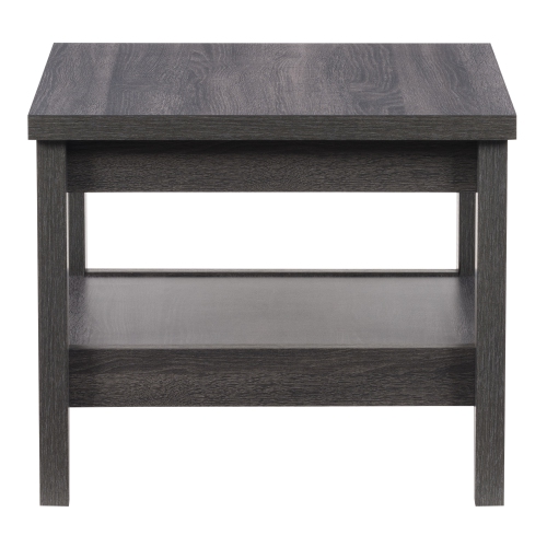 CorLiving LHW-710-E Hollywood Dark Grey SideTable with Shelf