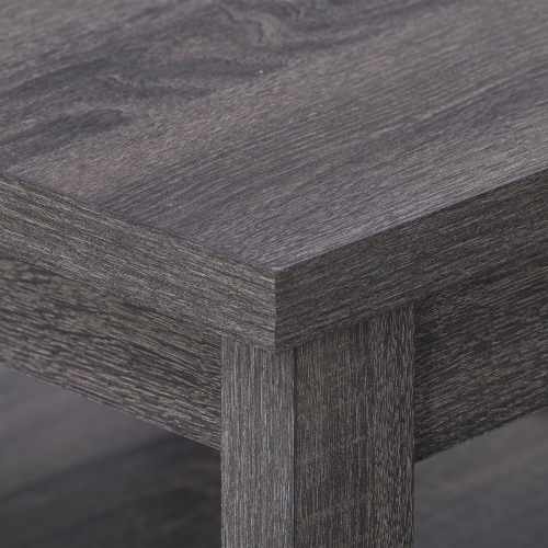 CorLiving LHW-710-E Hollywood Dark Grey SideTable with Shelf