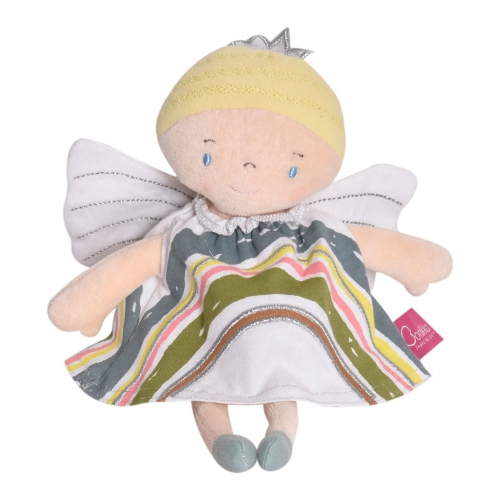 Peluche pour le corps souple de la collection Tikiri Bonikka - Fée arc-en-ciel blonde
