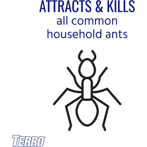 TERRO T300B Liquid Ant Killer - 12 Bait Stations for Effective Ant Control