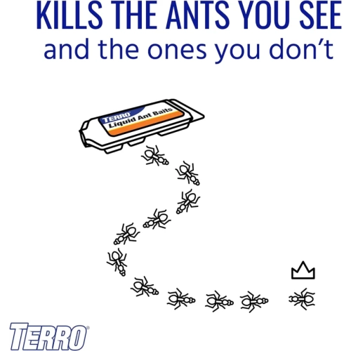 TERRO T300B Liquid Ant Killer - 12 Bait Stations for Effective Ant Control