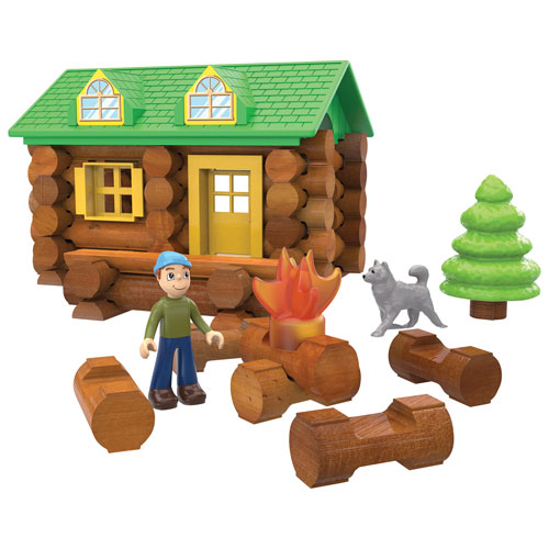 Lincoln Logs On The Trail - 59 Pieces