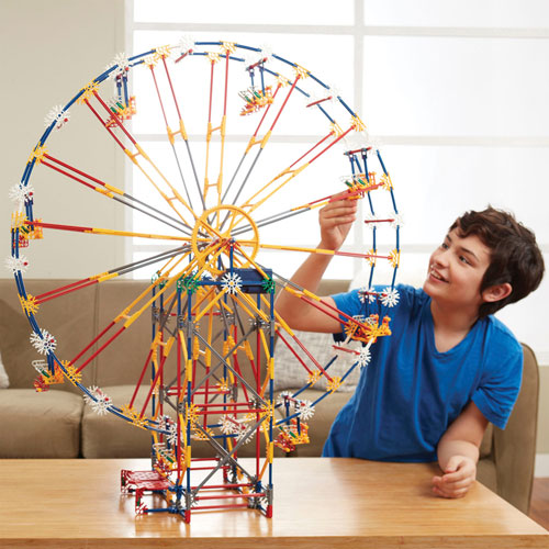K'NEX 3-in-1 Classic Amusement Park Building Set - 744 Pieces (17035)