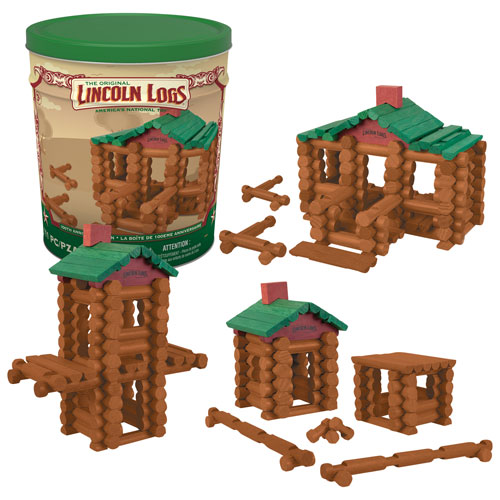 Lincoln Logs 100th Anniversary Tin - 111 Pieces