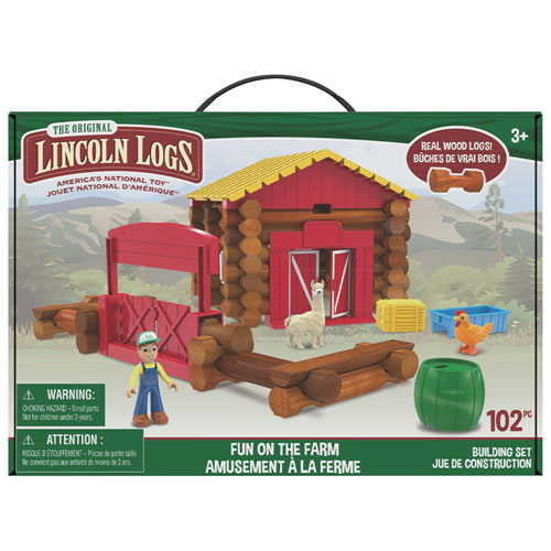 Lincoln Logs Fun on the Farm - 102 Pieces