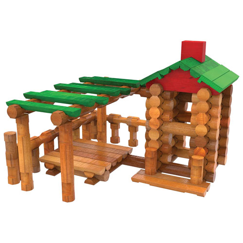 Jeu de construction de maison classique Lincoln Logs - 117 pièces