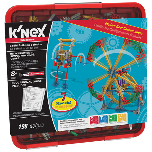 K'NEX Education Intro to Simple Machines Gears Set - 198 Pieces