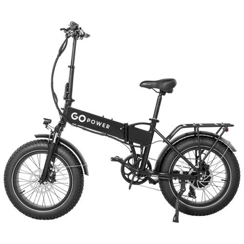 Vélo de ville électrique repliable GoExpress de GoPowerBike - Noir