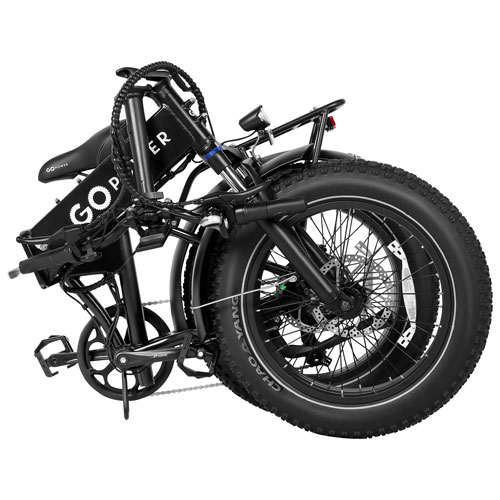 Vélo de ville électrique repliable GoExpress de GoPowerBike - Noir