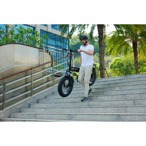 Vélo de ville électrique repliable GoExpress de GoPowerBike - Noir