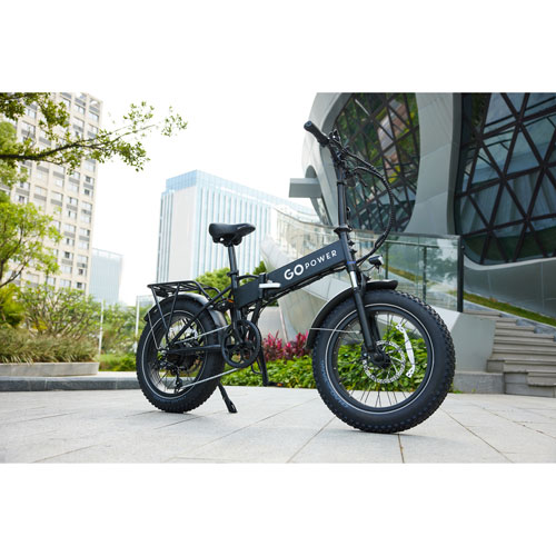Vélo de ville électrique repliable GoExpress de GoPowerBike - Noir