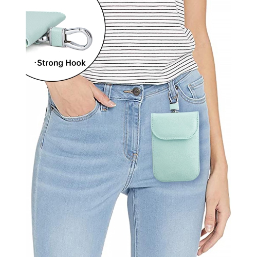 Bag for Key Fob, Faraday Key Fob Protector, Anti-Theft Pouch,Anti-Hacking Case Blocker, RFID Signal Blocking Bag for Car Key