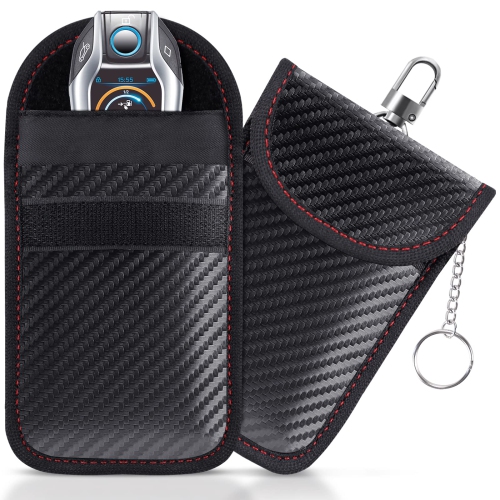 Pochette pour clés de voiture, sac de Faraday, porte-clés anti-blocage RFID de voiture, protecteur de porte-clés, porte-clés avec cage pour porte-clé