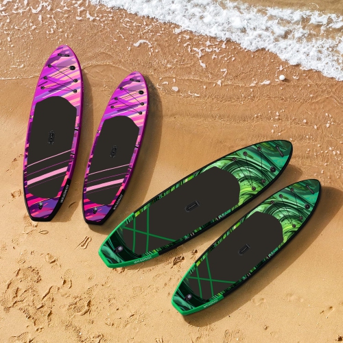 FUSION NEON 13FT x 37" Mega Wide Inflatable Stand Up Paddle Board, Ultra Stable Wide SUP Up to 3 people/480LB Fully equipped w/ Premium SUP