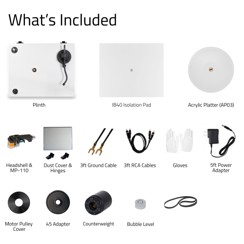 Fluance RT85N Reference HiFi Turntable with Nagaoka MP-110 Cartridge And Anti-Vibration Isolation Base