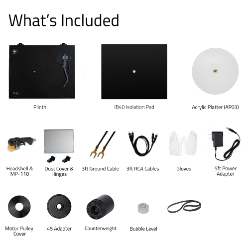 Fluance RT85N Reference HiFi Turntable with Nagaoka MP-110 Cartridge And Anti-Vibration Isolation Base