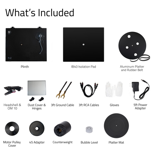 Fluance RT82 Reference HiFi Vinyl Turntable Record Player with Ortofon OM10 Cartridge And Anti-Vibration Isolation Base