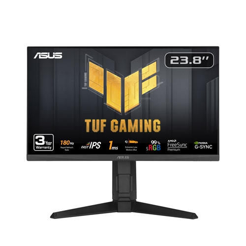 Open Box - ASUS TUF 23.8" FHD 180Hz 1ms GTG IPS LED G-Sync FreeSync Gaming Monitor