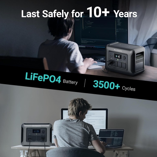 ALLPOWERS R1500 Portable Power Station, 1152Wh LiFePO4 Battery Backup w/ 4 1800W AC Outlets