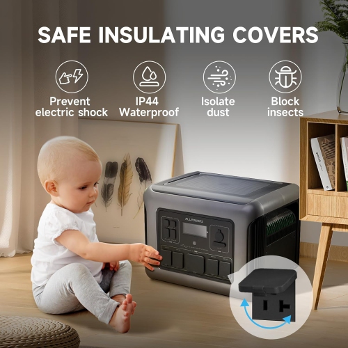 ALLPOWERS R2500 Solar Generator 2500W, 2016Wh LiFePO4 Portable Power Station