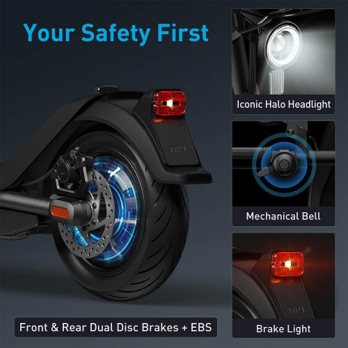 Niu KQi3 Pro 350W Electric scooter (50KM Range / Max. 32KM/H / App Connect) Black by NIU - Refurbished condition - Image 7
