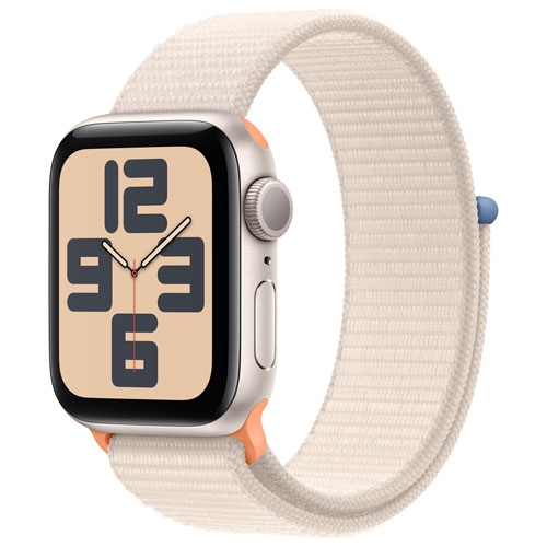 APPLE  Refurbished (Good) - Watch Se (Gps) 40MM Starlight Aluminum Case With Starlight Sport Band In Multicolor