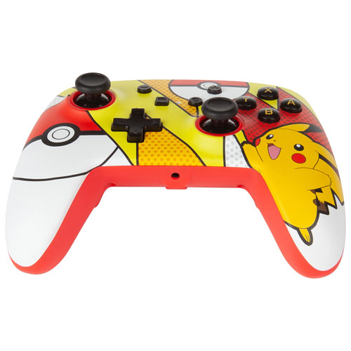 Manette avec fil améliorée de PowerA pour Switch - Pikachu