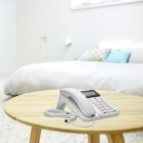 Motorola Corded Telephone With Answering Machine (CT610) - White