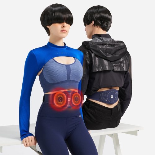 Master Massage Portable Heating Pad Heated Belt for Lower Back Pain Relief - Menstrual Pain Belt with Heat –Tens Pulse-Vibration Massage, Belly