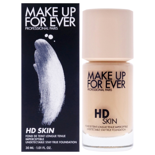 MAKE UP FOR EVER  HD Skin Undetectable Stay-True Foundation - 1R12 Cool By for Women - 1.01 OZ Foundation In Ivory