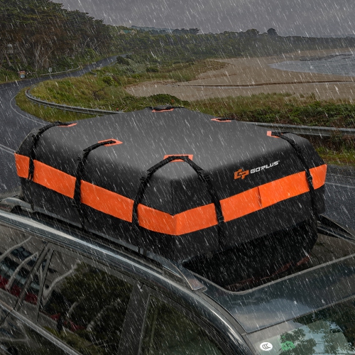 Goplus 21 Cubic Feet Car Roof Bag Rooftop Cargo Carrier Waterproof Soft Top Luggage Bag