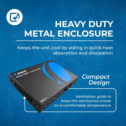 OREI 48Gbps 8K Audio Extractor With S/PDIF And L/R Output, Dolby Vision