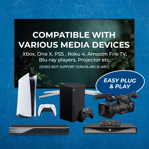 OREI 1x2 HDMI Splitter W/ Audio Out: 1-In 2-Out, UltraHD 8K, EDID