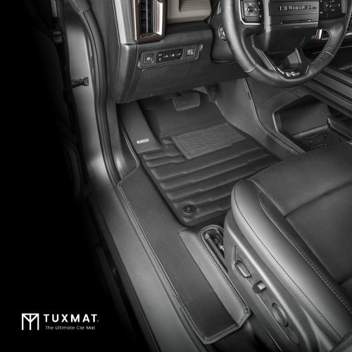 TuxMat - For GMC Hummer EV SUV 2023-2026 Models - Custom Car Mats - Maximum Coverage, All Weather, Laser Measured - This Full Set Includes 1st and