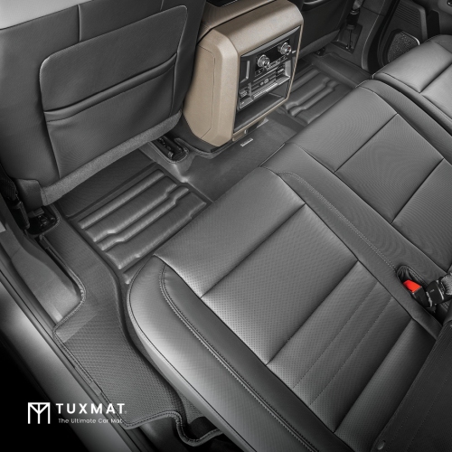 TuxMat - For GMC Hummer EV SUV 2023-2026 Models - Custom Car Mats - Maximum Coverage, All Weather, Laser Measured - This Full Set Includes 1st and