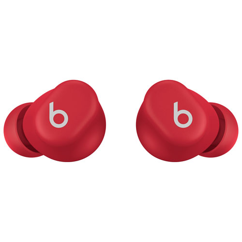 Écouteurs boutons 100 % sans fil à isolation sonore Solo Buds de Beats by Dr. Dre - Rouge transparent