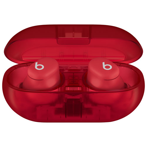 Écouteurs boutons 100 % sans fil à isolation sonore Solo Buds de Beats by Dr. Dre - Rouge transparent