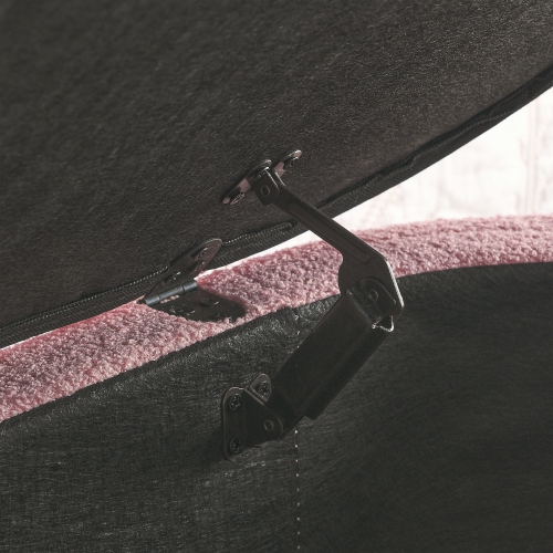 KOSSMAI 47.24" Upholstered Fabric Storage Bench for Living Room Bed Room Entry - White