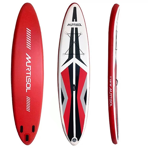 11FT Inflatable Stand up Paddle Board Ultra-Thick Durable PVC w/Premium SUP Accessories & Carry Bag |upgraded paddle boards w/ 3 Fish Fin for Paddlin