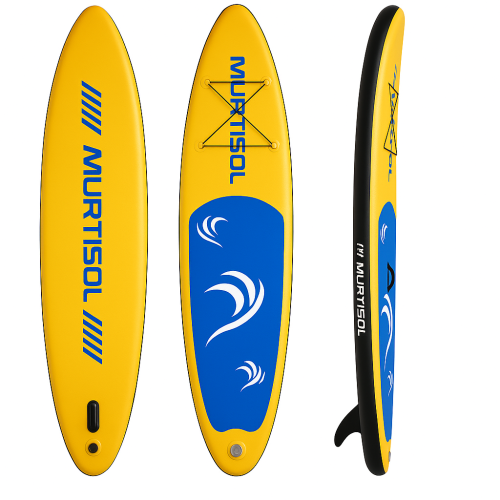 Image 1 de 8.. 11FT Inflatable Stand up Paddle Board Ultra-Thick Durable PVC w/Premium SUP Accessories & Carry Bag |upgraded paddle boards w/ 3 Fish Fin for