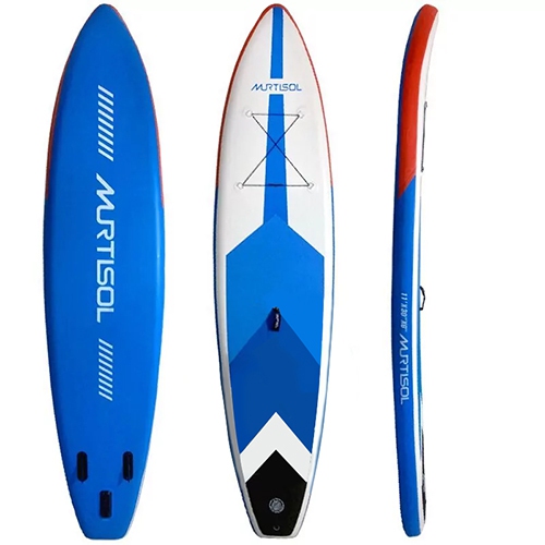 11FT Inflatable Stand up Paddle Board Ultra-Thick Durable PVC w/Premium SUP Accessories & Carry Bag |upgraded paddle boards w/ 3 Fish Fin for Paddlin