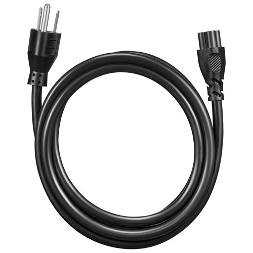 Best Buy Essentials 2m C5 Clover Leaf Power Cord (BE-HC5PC24-C) - Black