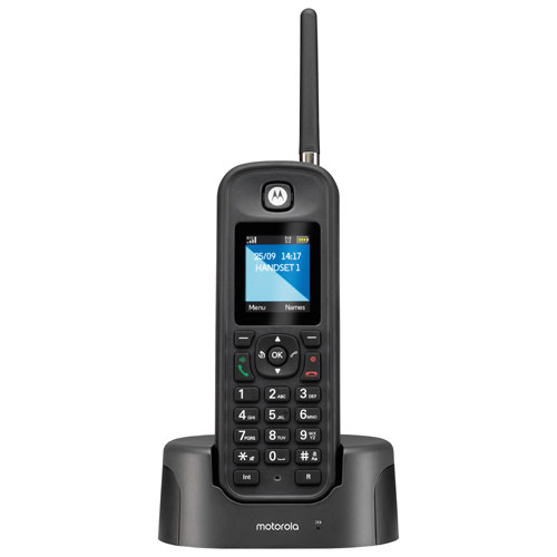 Motorola O21 DECT 6.0 2-Handset Outdoor Cordless Phone - Black