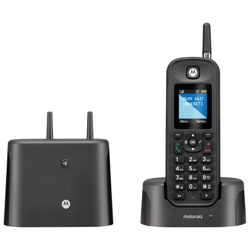 Motorola O21 DECT 6.0 1-Handset Outdoor Cordless Phone - Black