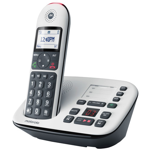 Motorola CD501 DECT 6.0 1-Handset Cordless Phone - White
