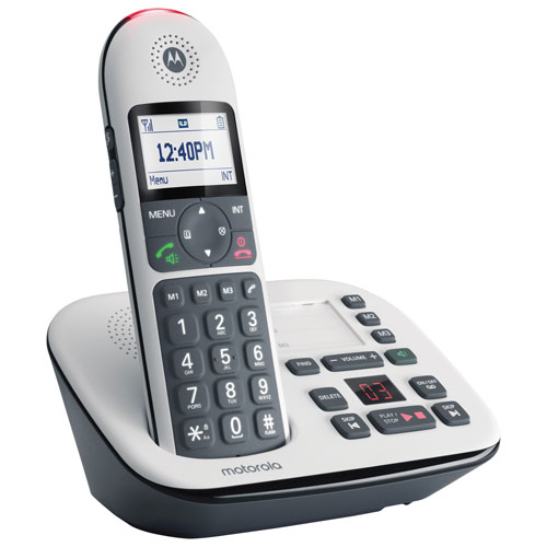 Motorola CD501 DECT 6.0 1-Handset Cordless Phone - White