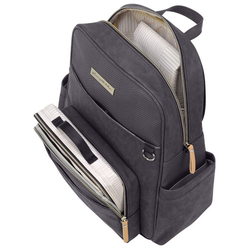 Petunia Picklebottom Sync Backpack Diaper Bag - Carbon Cable Stitch