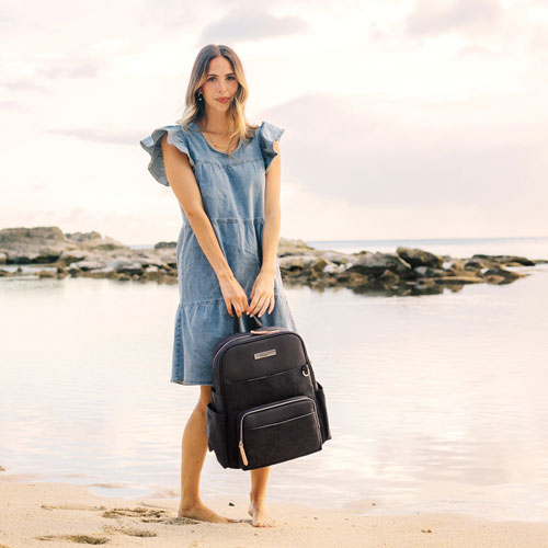 Petunia Picklebottom Sync Backpack Diaper Bag - Carbon Cable Stitch