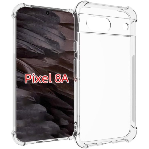 [CS] Thin TPU Bumper Soft Case Back Cover for Google Pixel 8A, Clear